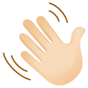 waving hand emoji