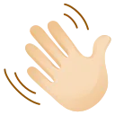 waving hand emoji